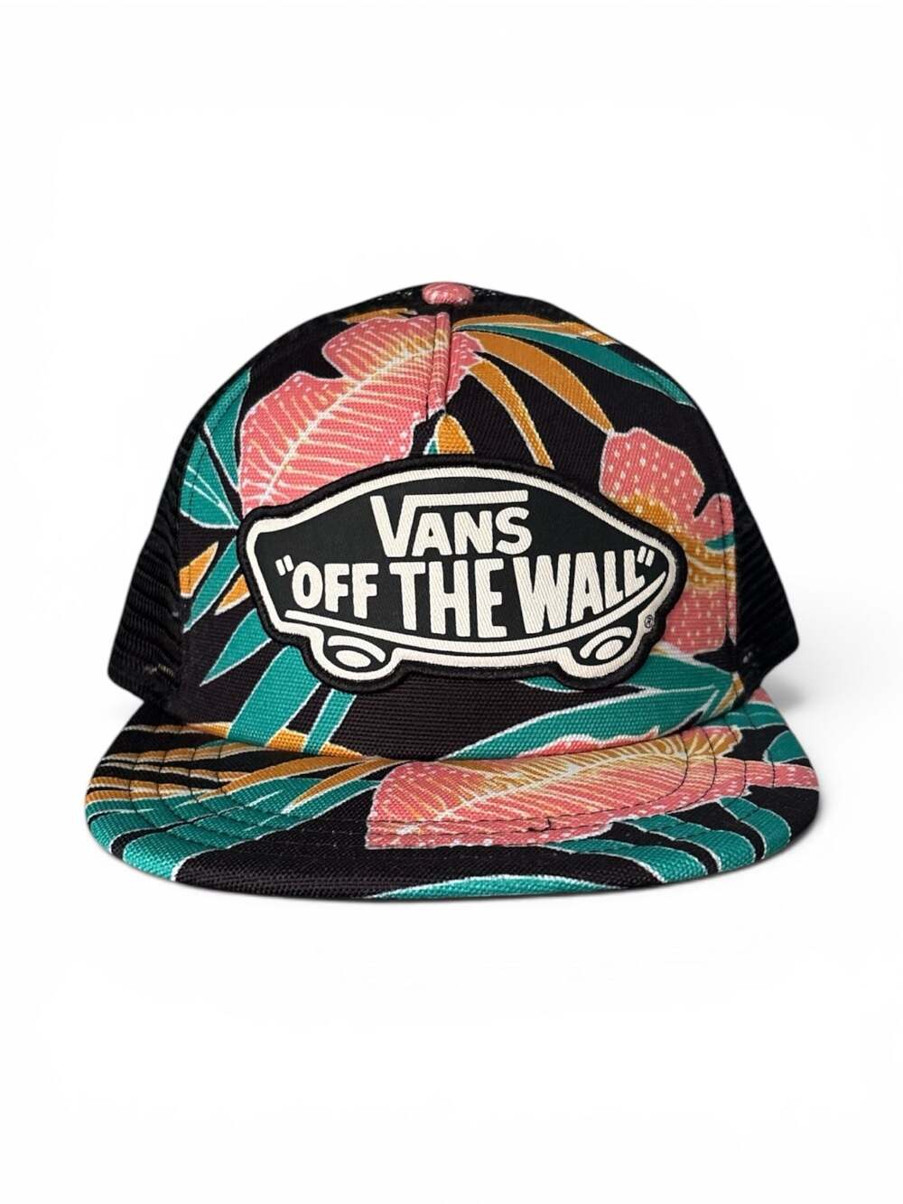 Y2K Vans Off The Wall Tropical Floral Trucker Snapback streetwear/beach vibes